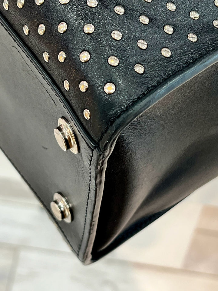 LOUIS VUITTON CALFSKIN MONOGRAM CITY STEAMER STUD MM MINI HANDBAG