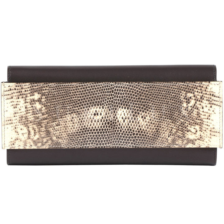 HERMÈS Portefeuille Passant Long Wallet Veau Evergrain