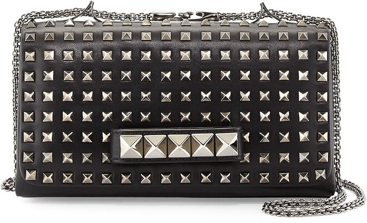 Valentino Va Va Voom Studded Flap Shoulder Bag