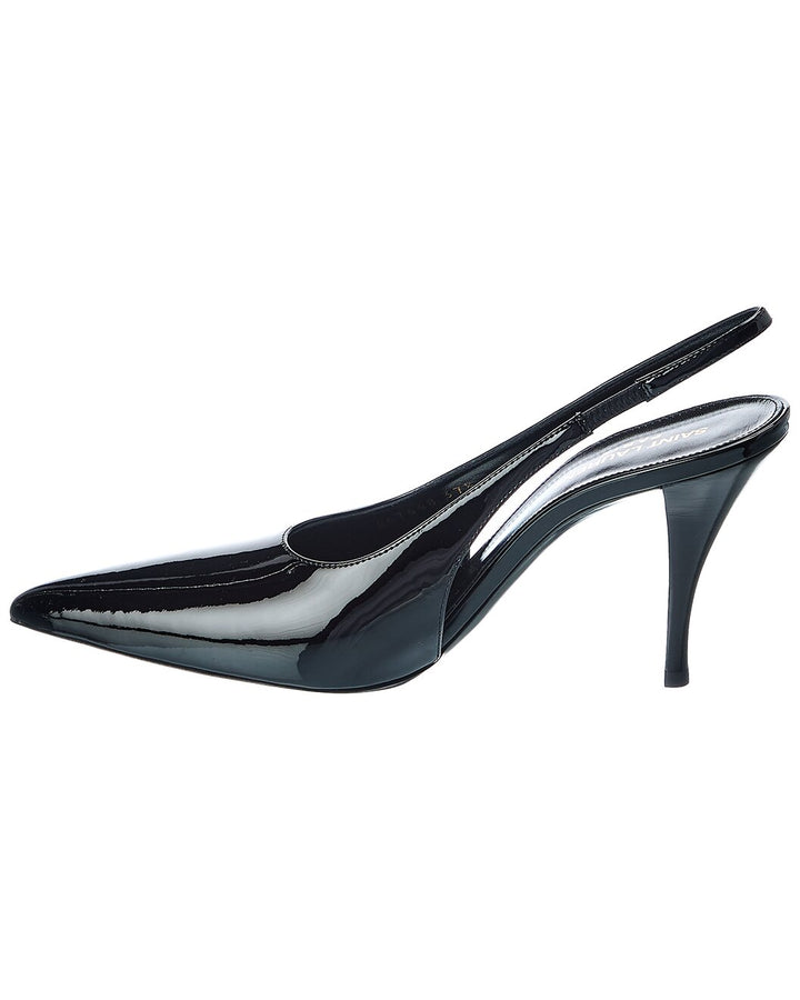SAINT LAURENT VIPER 90 SLINGBACK PUMPS