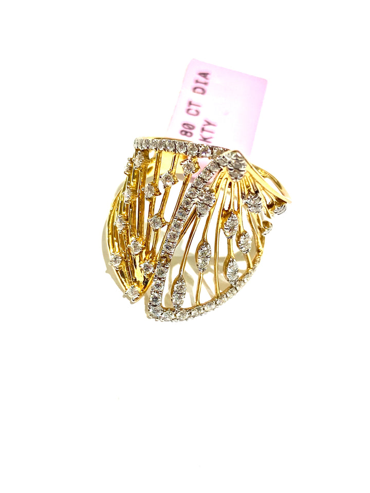 DIAMOND MULTI-SHAPE 18K GOLD RING