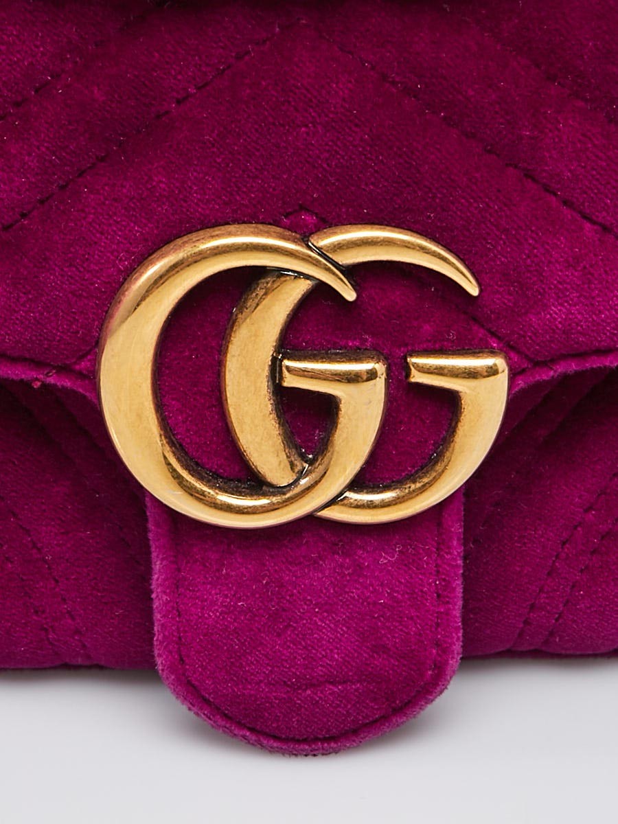 Gucci Quilted GG Mini Marmont Matelassé Crossbody Bag