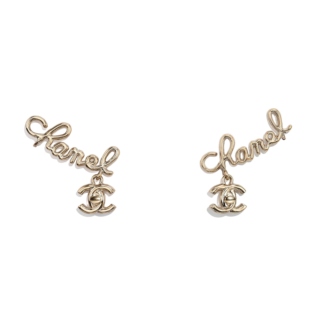 Chanel Metal Gold Clip On Earring