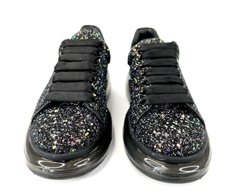 ALEXANDER MCQUEEN GLITTER TRANSPARENT AIR SOLE OVERSIZE LARRY SNEAKERS