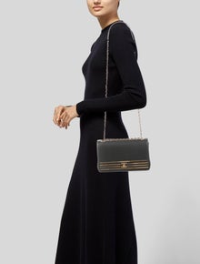 CHANEL Caviar Leather Captain Gold Flap Bag
