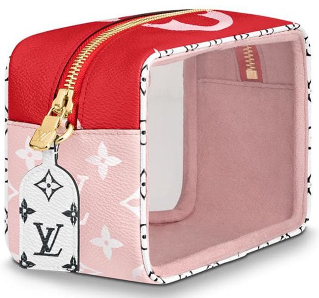 Louis Vuitton Beach Pouch Monogram Giant Red/Pink in Coated Canvas