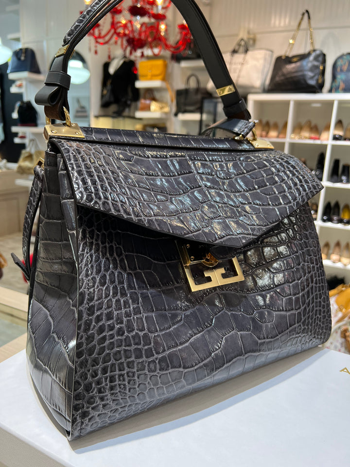 GIVENCHY Croc Embossed Bag