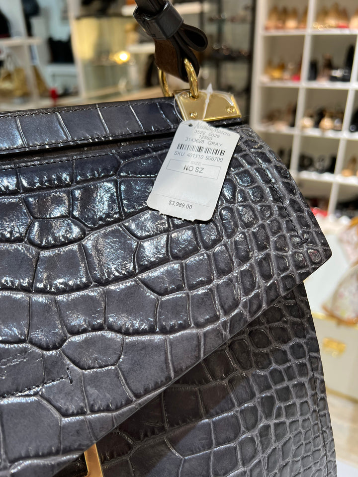 GIVENCHY Croc Embossed Bag