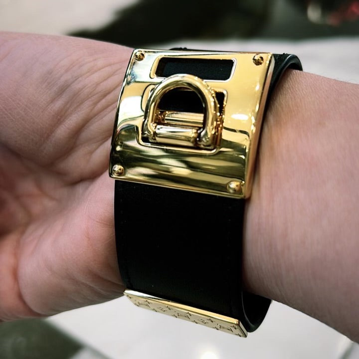 Louis Vuitton Leather LV Confidential Wrap Bracelet - Gold-Plated Wrap,  Bracelets - LOU813330