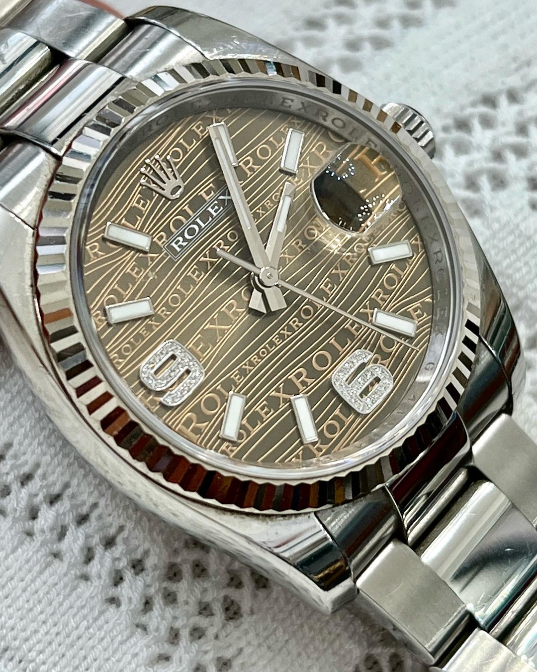 ROLEX DATEJUST 36MM DIAMONDS NUMBERS