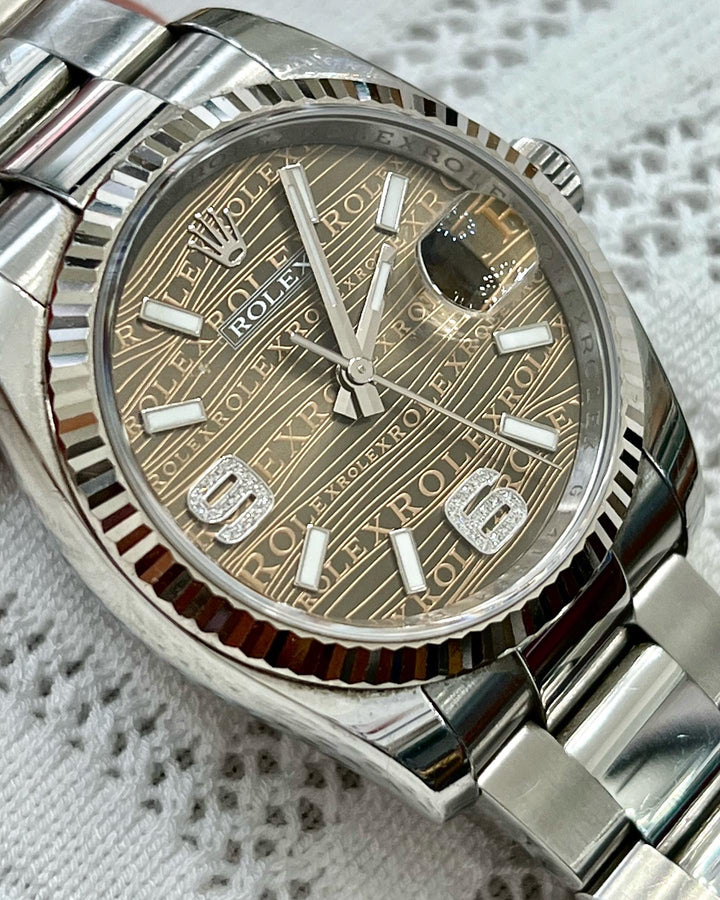 ROLEX DATEJUST 36MM DIAMONDS NUMBERS