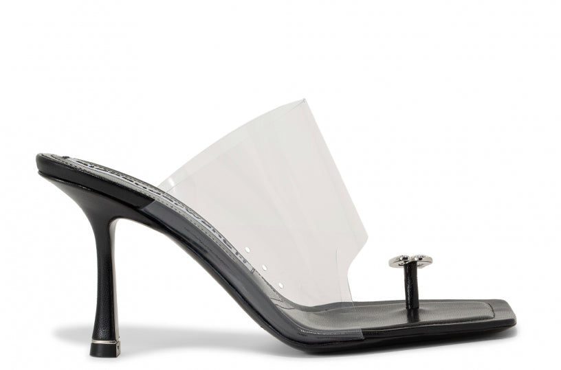 ALEXANDER WANG IVY 85 MULE CAPRETTO SANDALS