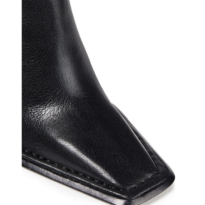 ALEXANDER WANG LANE ZIP DETAILED LEATHER ANKLE BOOTS