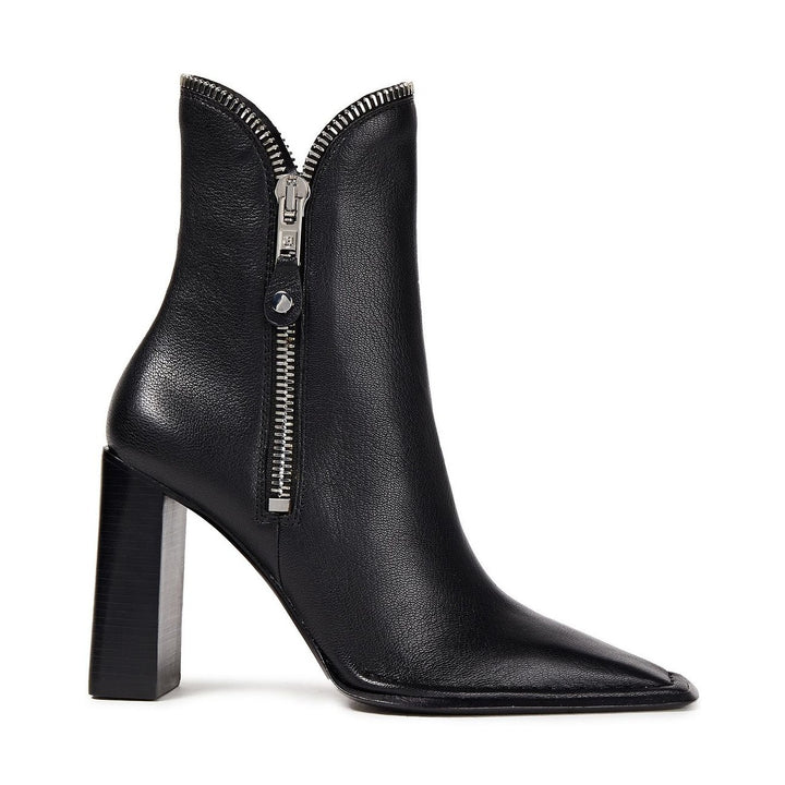 ALEXANDER WANG LANE ZIP DETAILED LEATHER ANKLE BOOTS