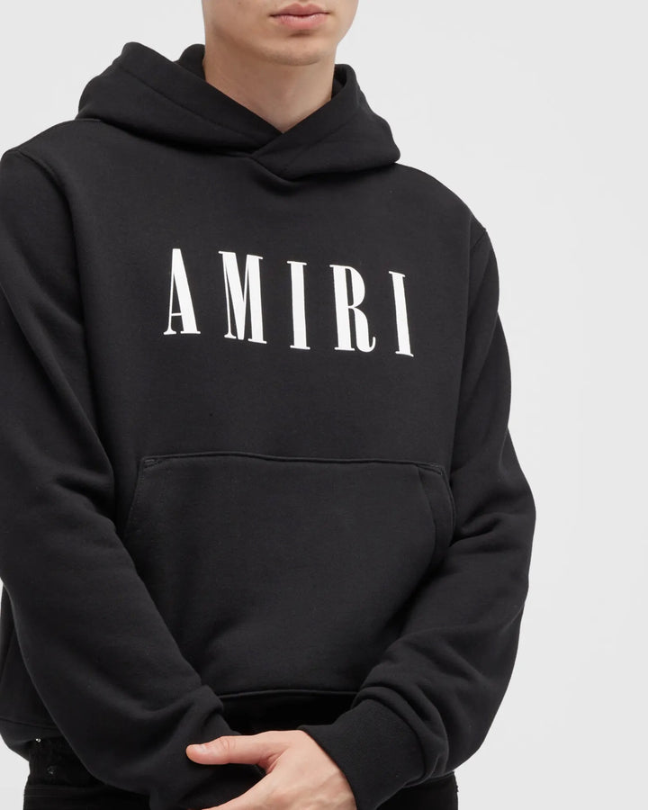 AMIRI TERRY BASIC LOGO HOODIE