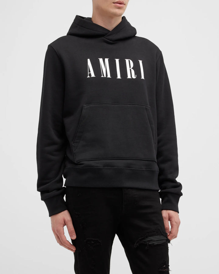 AMIRI TERRY BASIC LOGO HOODIE