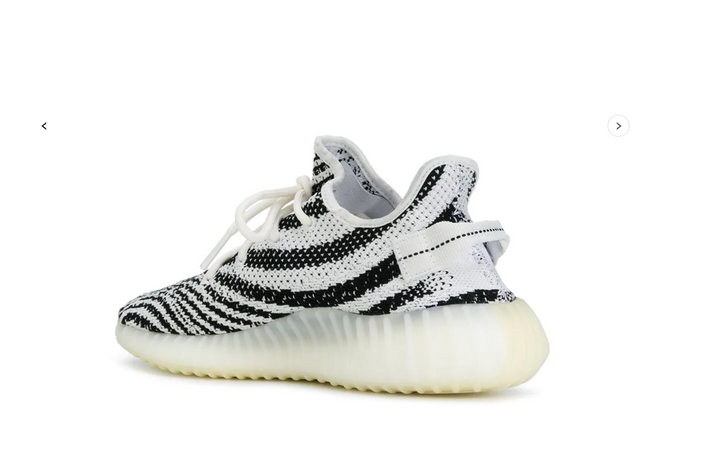 ADIDAS YEEZY BOOST 350 V2 ZEBRA SNEAKERS