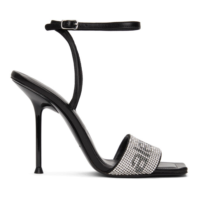 Alexander Wang Julie Ankle Strap Embellished High Heel Sandals