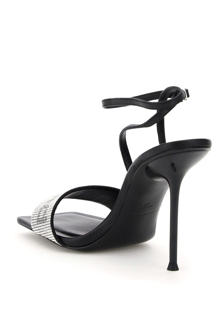 Alexander Wang Julie Ankle Strap Embellished High Heel Sandals