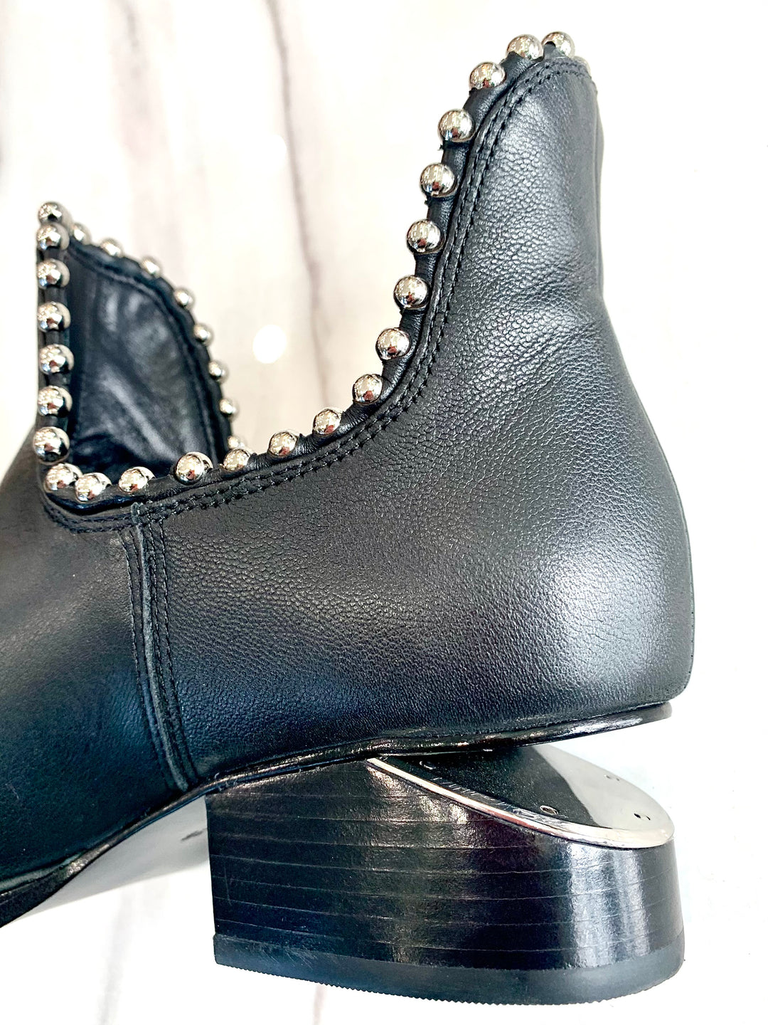ALEXANDER WANG STUDDED KORI CUTOUT BOOTS