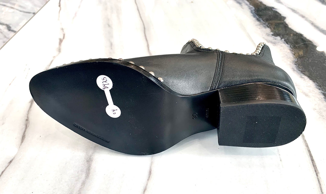 ALEXANDER WANG STUDDED KORI CUTOUT BOOTS