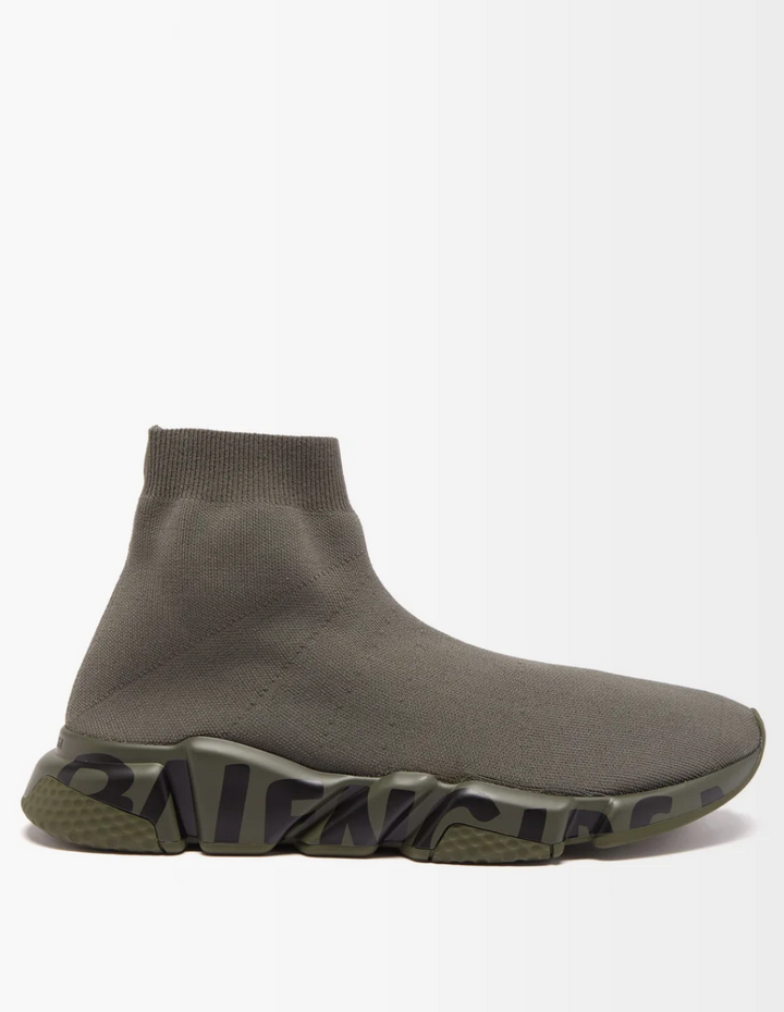 BALENCIAGA SPEED GRAFFITI LOGO TRAINERS