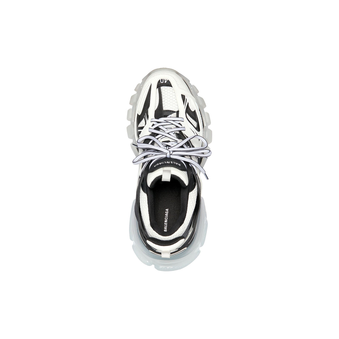BALENCIAGA TRACK SNEAKER CLEAR SOLE IN WHITE