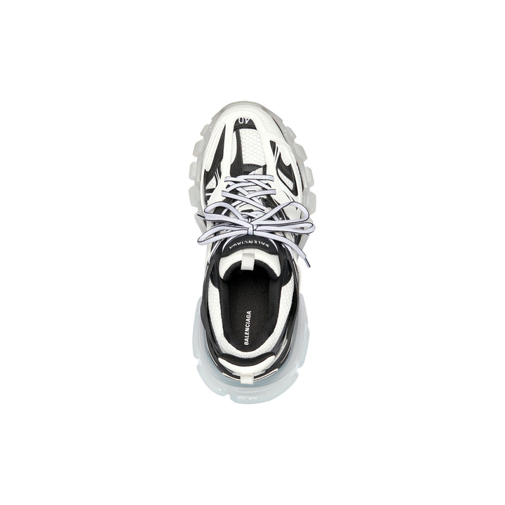 BALENCIAGA TRACK SNEAKER CLEAR SOLE IN WHITE