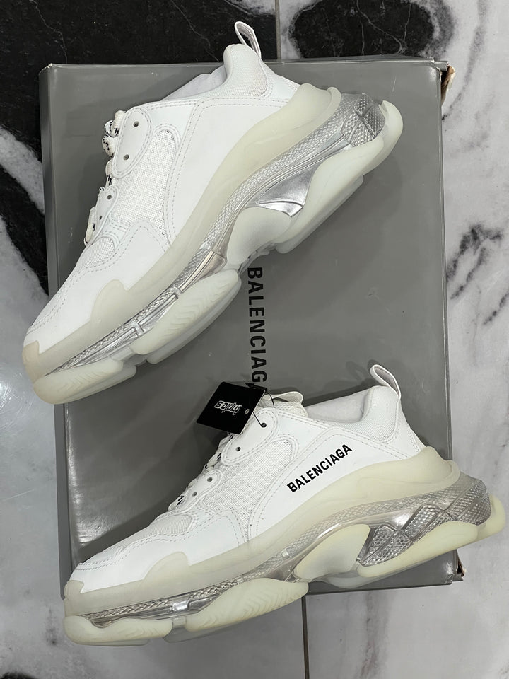 BALENCIAGA TRIPLE S CLEAR SOLE SNEAKERS