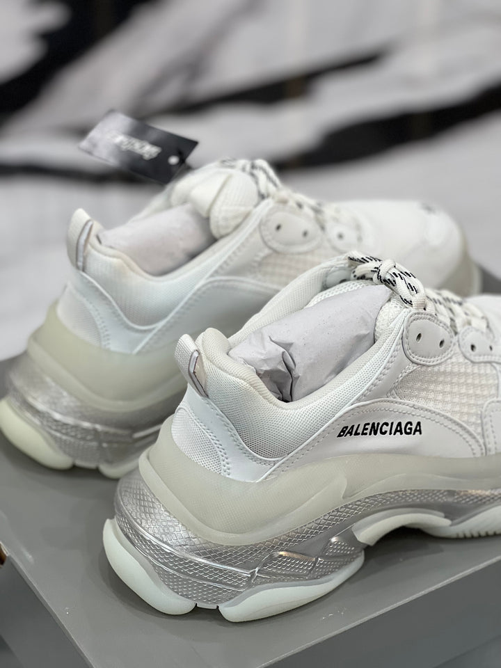BALENCIAGA TRIPLE S CLEAR SOLE SNEAKERS