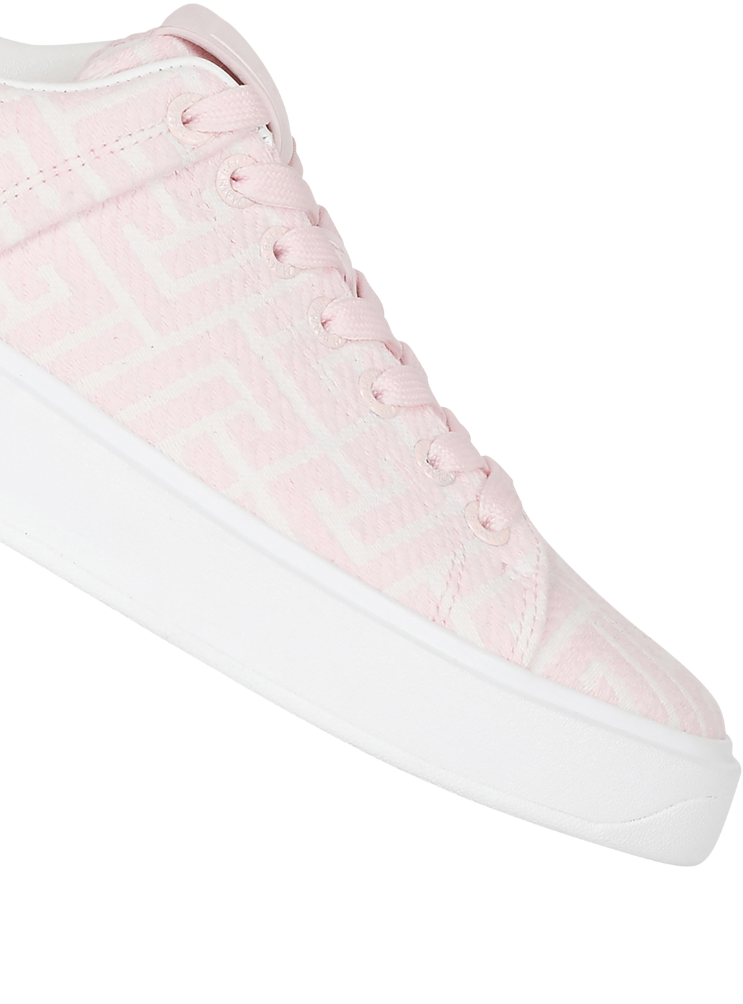 BALMAIN BICOLOR JACQUARD B-COURT SNEAKERS