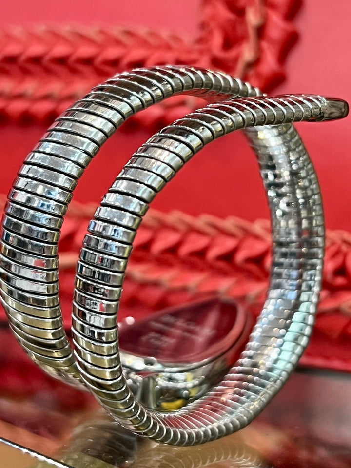 BULGARI SERPENTI TUBOGAS  SPIRAL DIAMOND QUARTZ WATCH