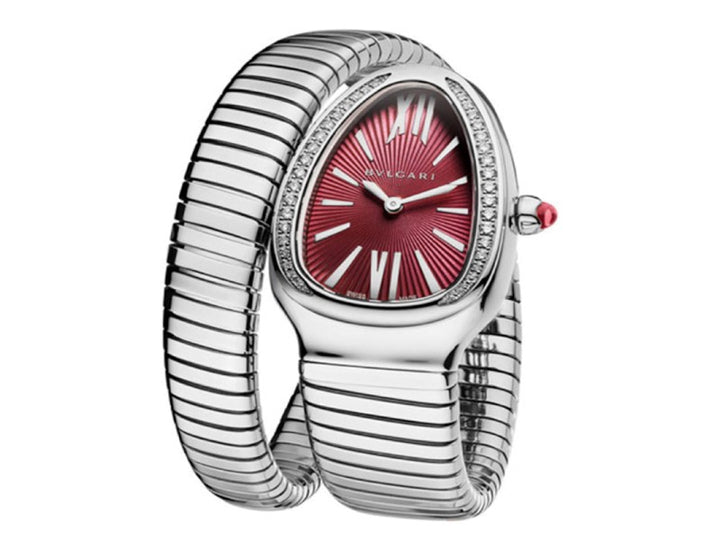 BULGARI SERPENTI TUBOGAS  SPIRAL DIAMOND QUARTZ WATCH