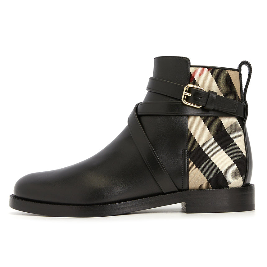 BURBERRY PRYLE HOUSE CHECK BOOTIES â Caroline's Fashion Luxuries