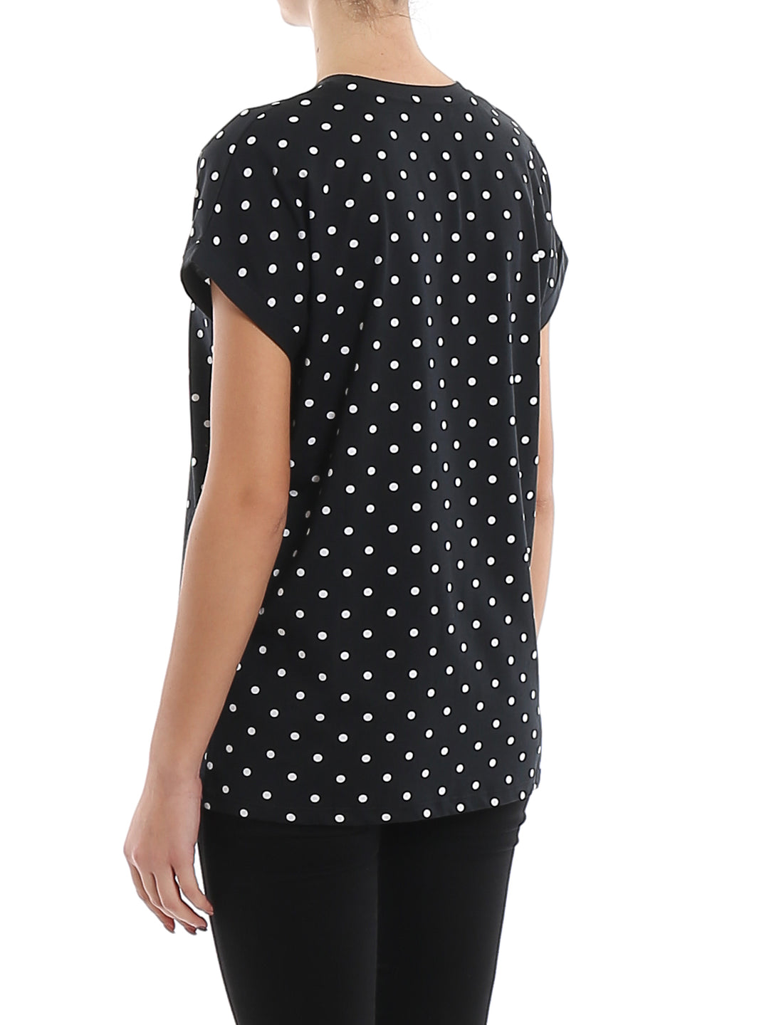 BALMAIN LOGO POLKA DOTS T SHIRT