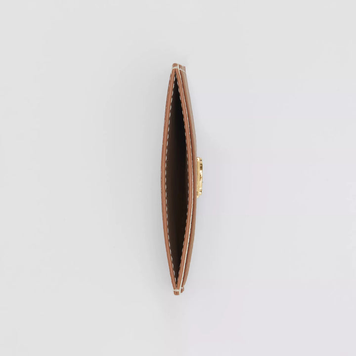 BURBERRY TRI-TONE GRAINY LEATHER TB CARD CASE