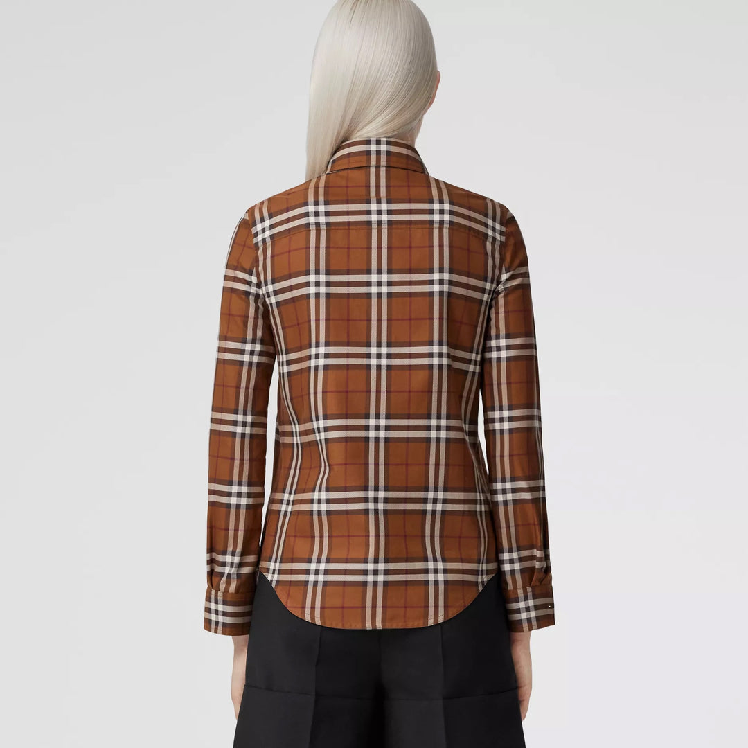 BURBERRY VINTAGE CHECK COTTON SHIRT