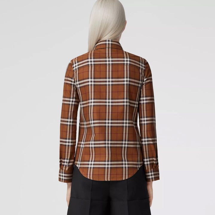 BURBERRY VINTAGE CHECK COTTON SHIRT