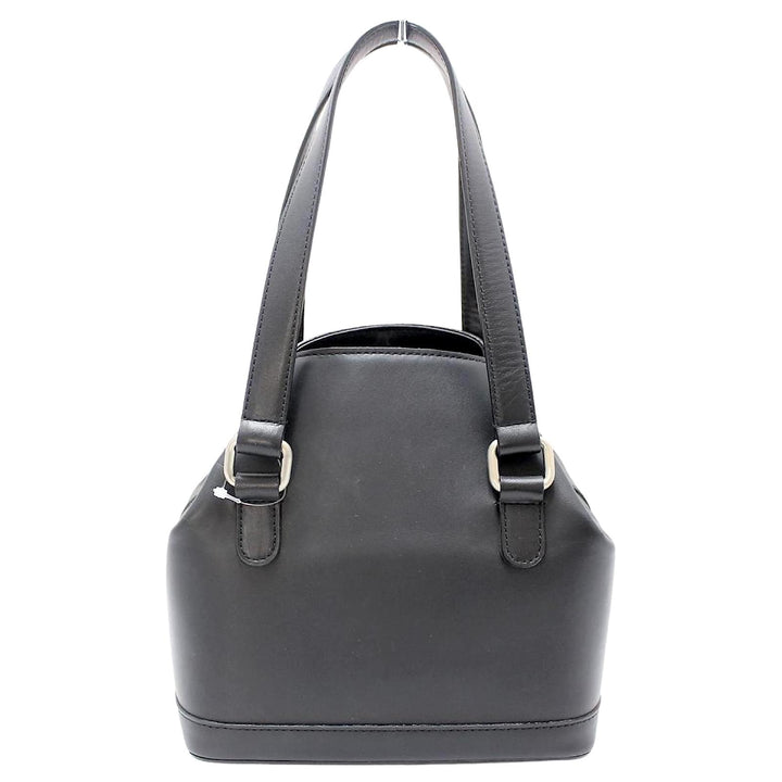BURBERRY VINTAGE LEATHER SHOULDER BAG