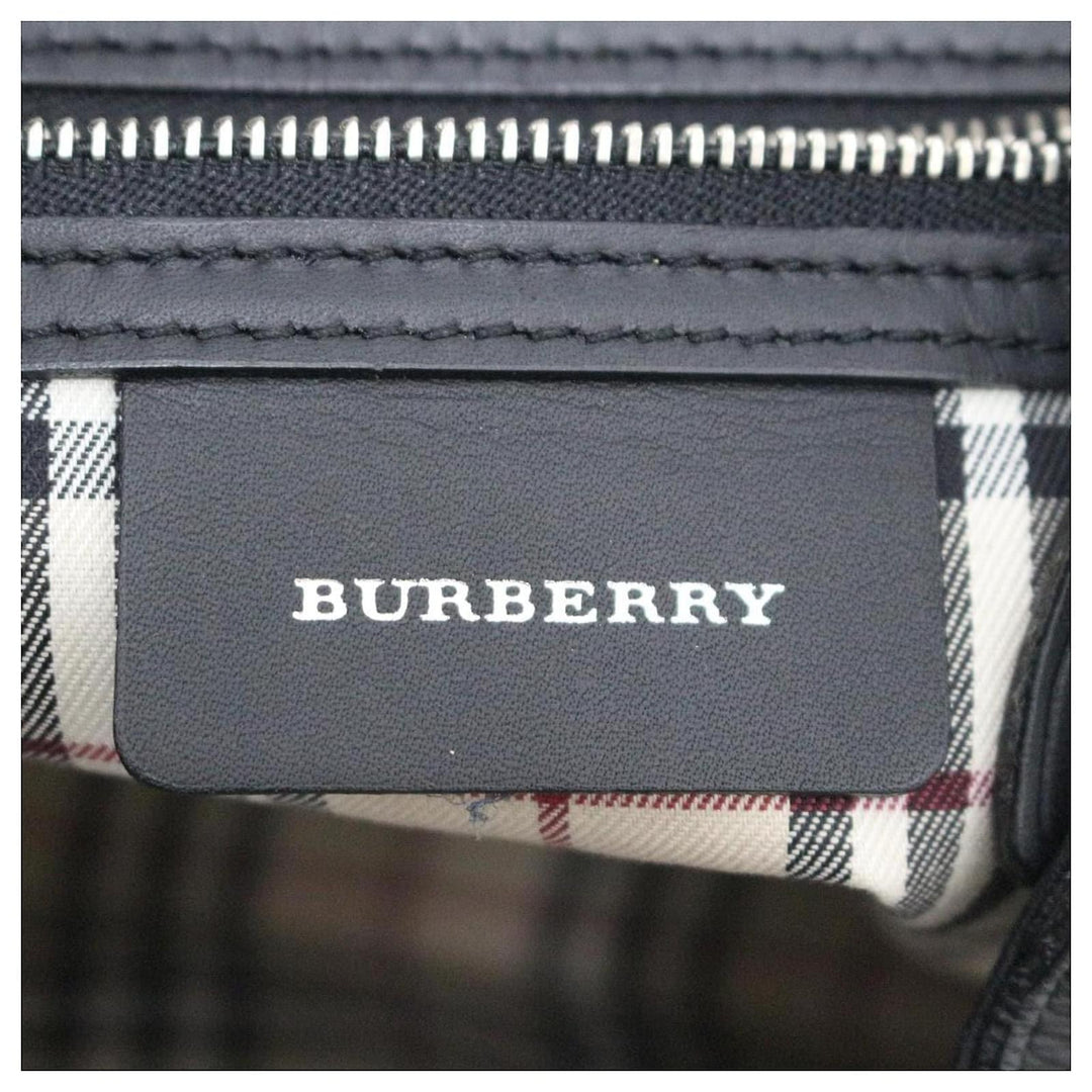 BURBERRY VINTAGE LEATHER SHOULDER BAG