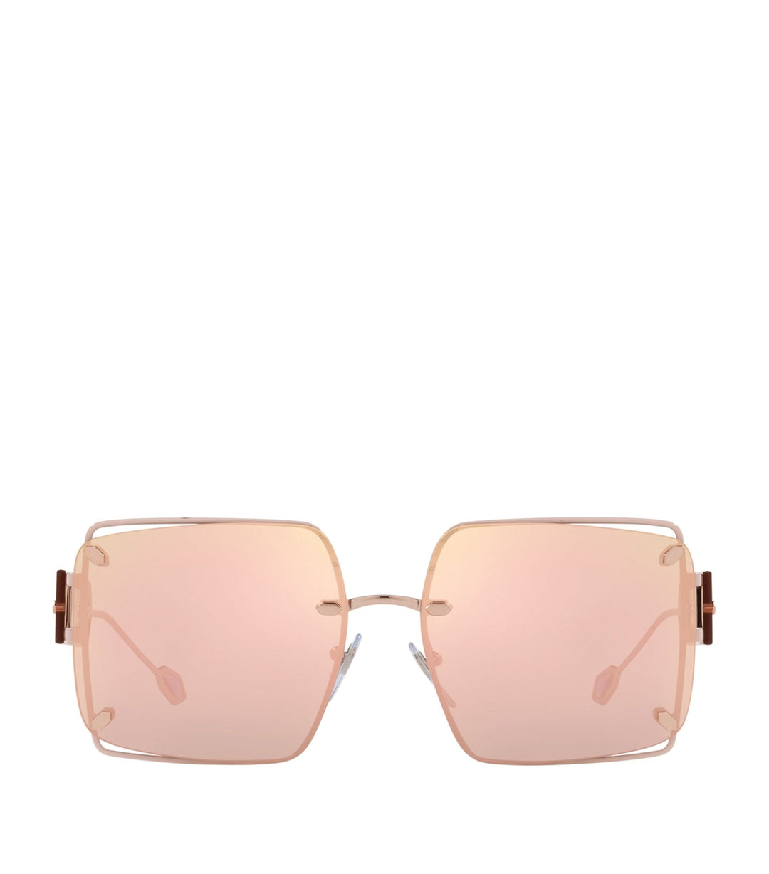 BVLGARI OVERSIZED SQUARE SUNGLASSES – Caroline's Fashion Luxuries