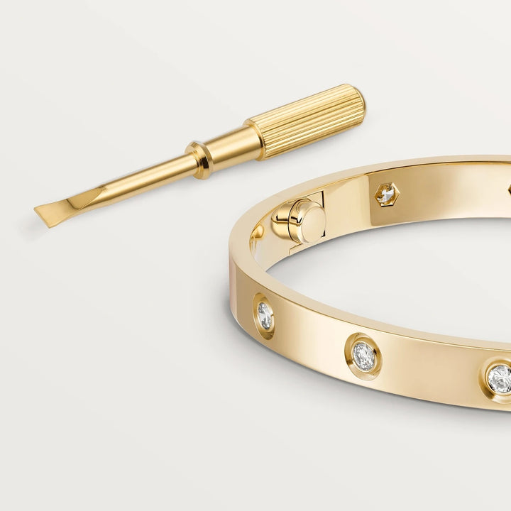 CARTIER 10 DIAMOND LOVE BRACELET