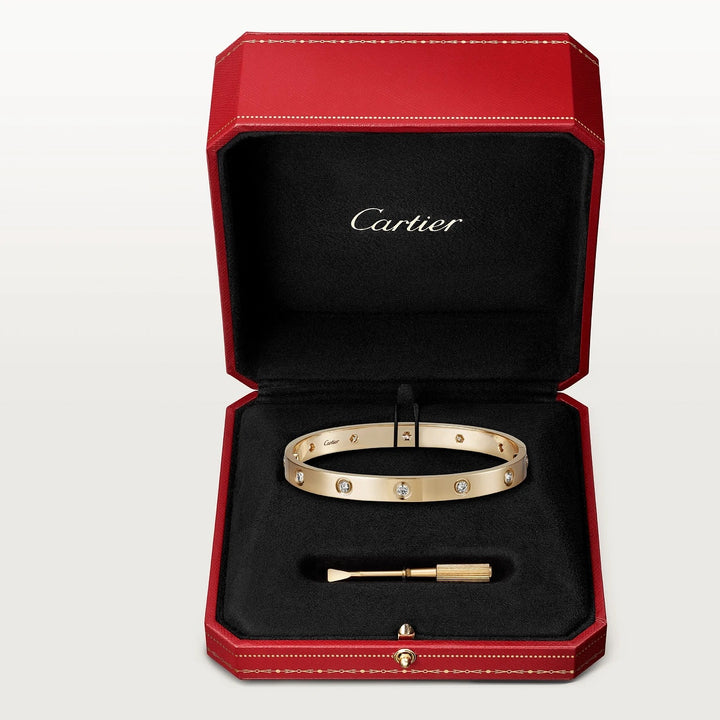 CARTIER 10 DIAMOND LOVE BRACELET