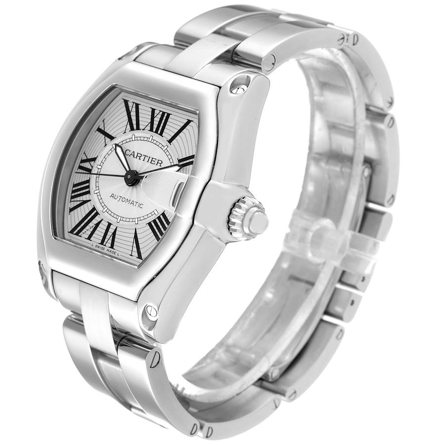 CARTIER ROADSTER STAINLESS STEEL AUTOMATIC WATCH