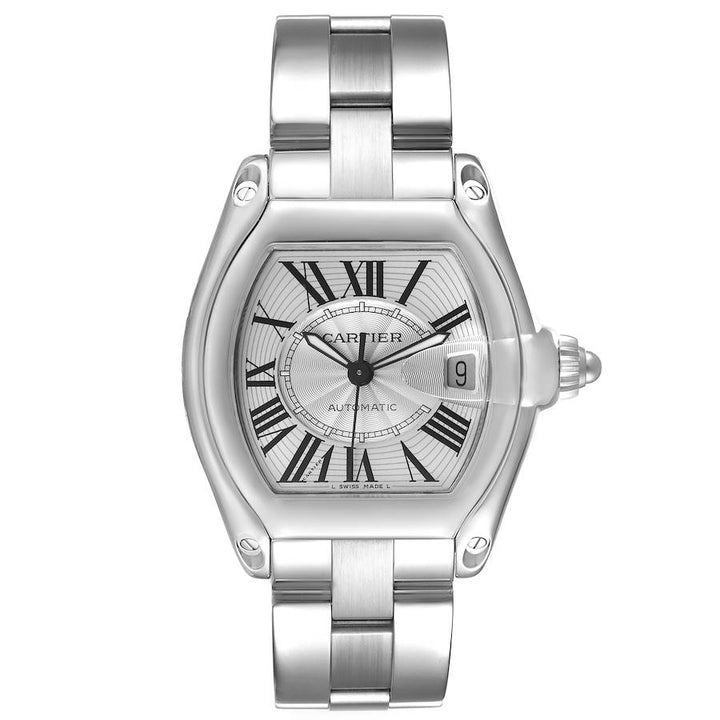 CARTIER ROADSTER STAINLESS STEEL AUTOMATIC WATCH