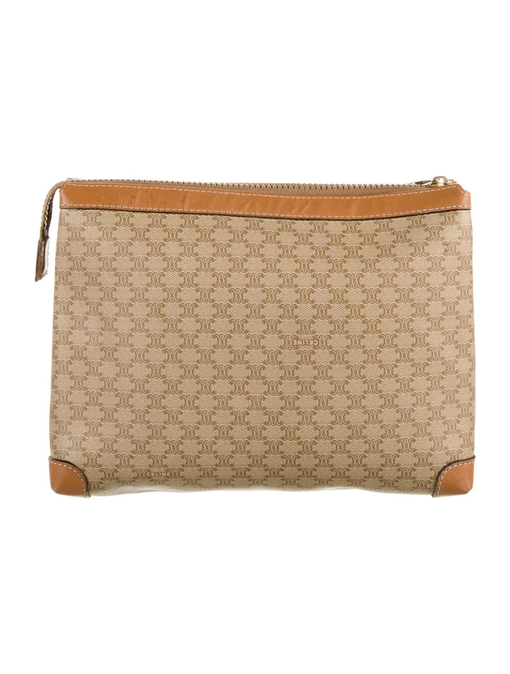 CÉLINE MACADAM CLUTCH/ POUCH