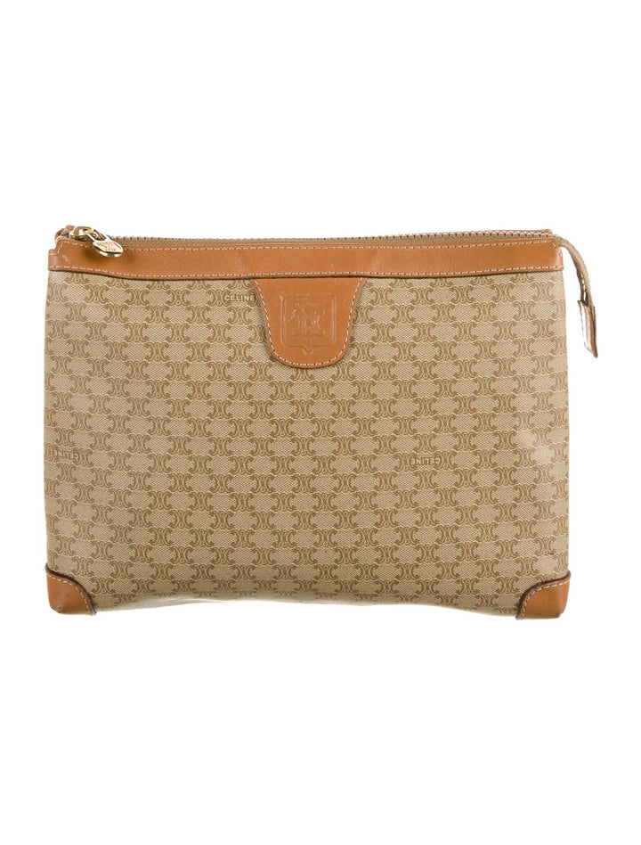 CÉLINE MACADAM CLUTCH/ POUCH