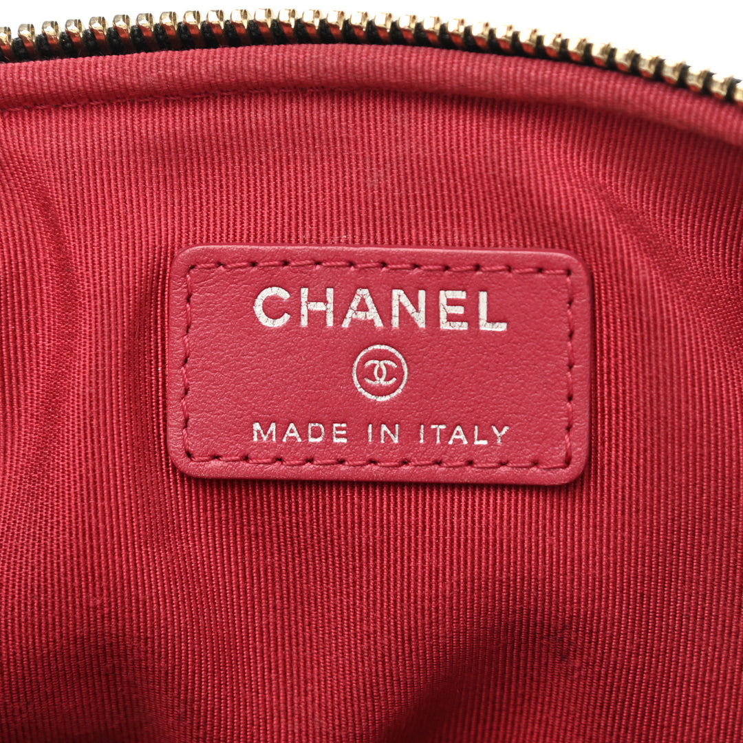 CHANEL GABRIELLE QUILTED AGED CALFSKIN COSMETIC CASE