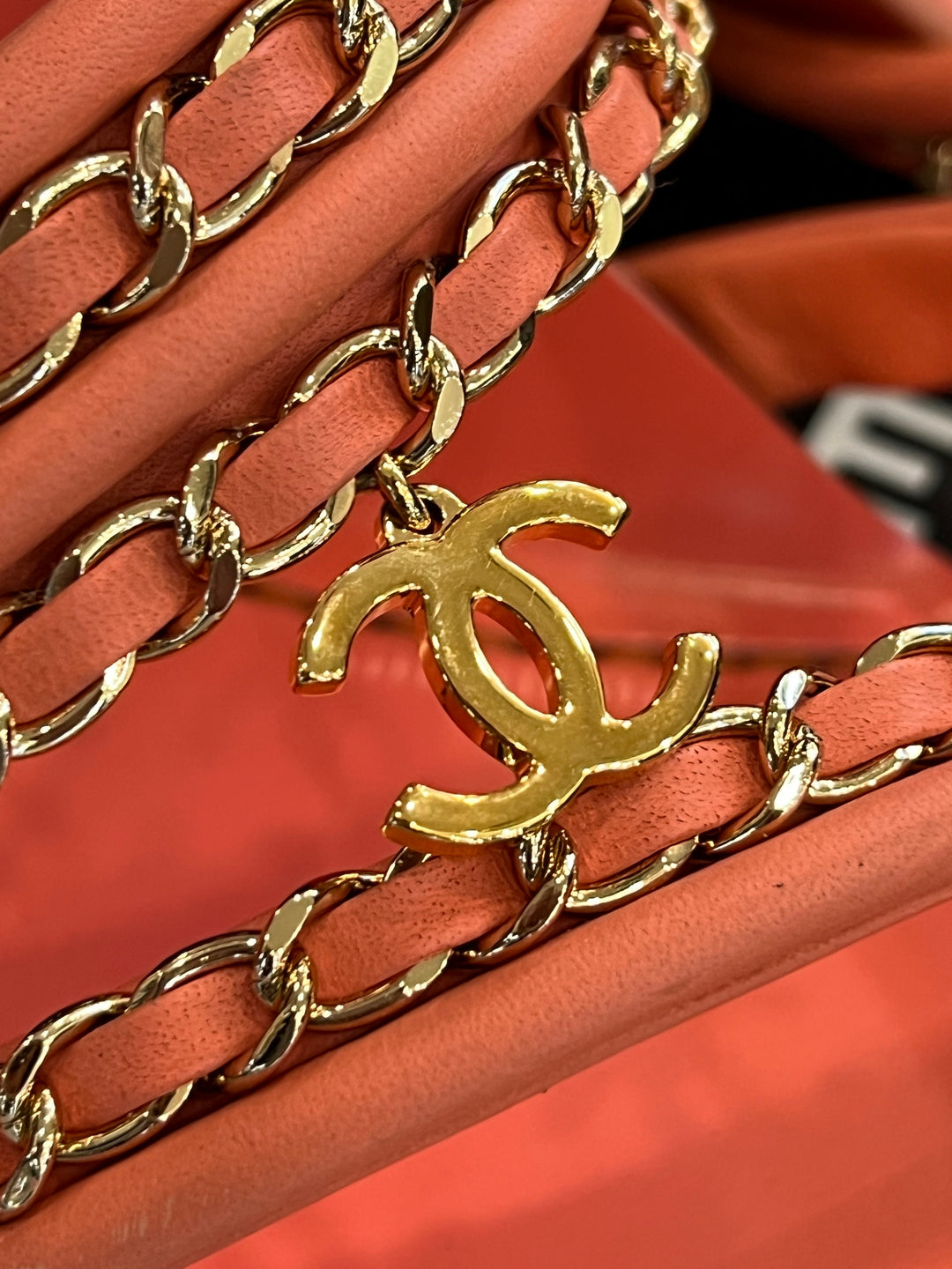 CHANEL CHAIN THONG SANDALS