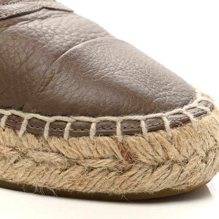CHANEL CALFSKIN CC ESPADRILLE MULES